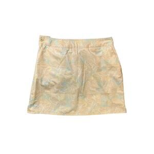 Under Armour Skort Womens 10 Multi Paisley Side Zip Button Performance Golf